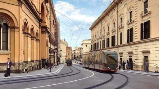 Rendering della futura tramvia TVA - Termini Vaticano Aurelia, che, nonostante la situazione sia sbloccata, impiegherà tempo per vedere la luce